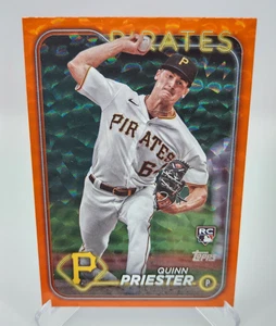 Quinn Priester 2024 Topps Baseball Orange Crackle /299 RC Brewers Ace Chourio - Bild 1 von 2