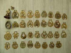 35 x Pferd Messing Konvolut mit Glocke & Figur Lord Nelson 1805, John Peel - Bild 1 von 8