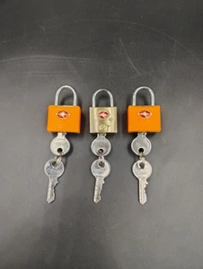 3 TSA Gepäck Vorhängeschlösser mit Schlüssel Travel Sentry  - Bild 1 von 2