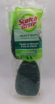 Scotch-Brite Heavy Duty Heavy Duty Dishwand Refill 2 Count Fast Ship Fom USA - Image 1 of 3