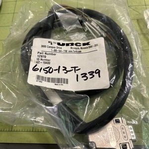 TURCK 12970 9 PIN D-SUB CONNECTOR W/ 3.5' CABLE WIRE PIGTAIL 9-PIN D SUB - Picture 1 of 4