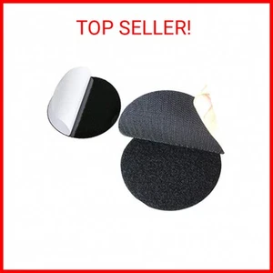 Bigger Round Size Self Adhesive 6 Pack 4 inch Hook Loop Tape Dots with Super Sti - Picture 1 of 1