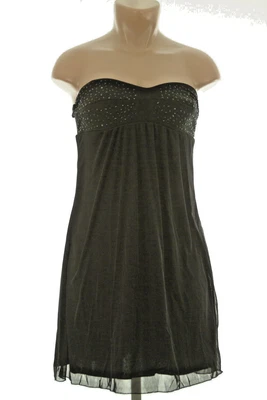 NWT LOVE TEASE  beaded strapless  built in bra party prom dress   jr med- 7-9 - Image 1 of 2