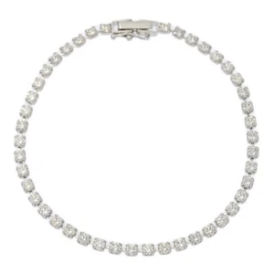 3.00ct/44P Diamond Bracelet/Pt850-5.6g/Platinum/Gift/Anniversary/Jewelry - Picture 1 of 10