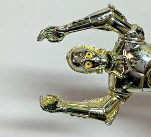 Figurina Star Wars C-3PO 2006 con gamba argento 3,75" Hasbro ginocchia snodate - Foto 1 di 13