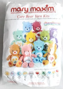 Mary Maxim Care Bear Yarn Kits 95983 Wish Bear Teal Crochet Acrylic Vintage - Picture 1 of 2