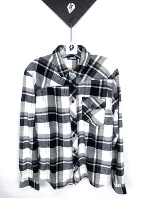 Van's Women's Buffalo Black & White Long Sleeve Button Close Size Small - Image 1 of 4