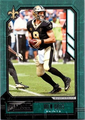 2020 Panini Playbook #84 Drew Brees football card 5c - Image 1 of 2