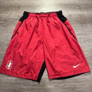 Nike Stanford Shorts Mens Medium Red Cardinals Athletic Gym Basketball 11" - Picture 1 of 9