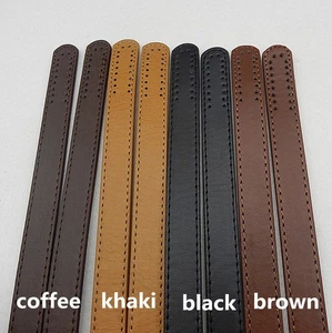 1 Pair Leather Replacement Shoulder Handle Purse Handbag DIY Short Bag Strap - Picture 1 of 10