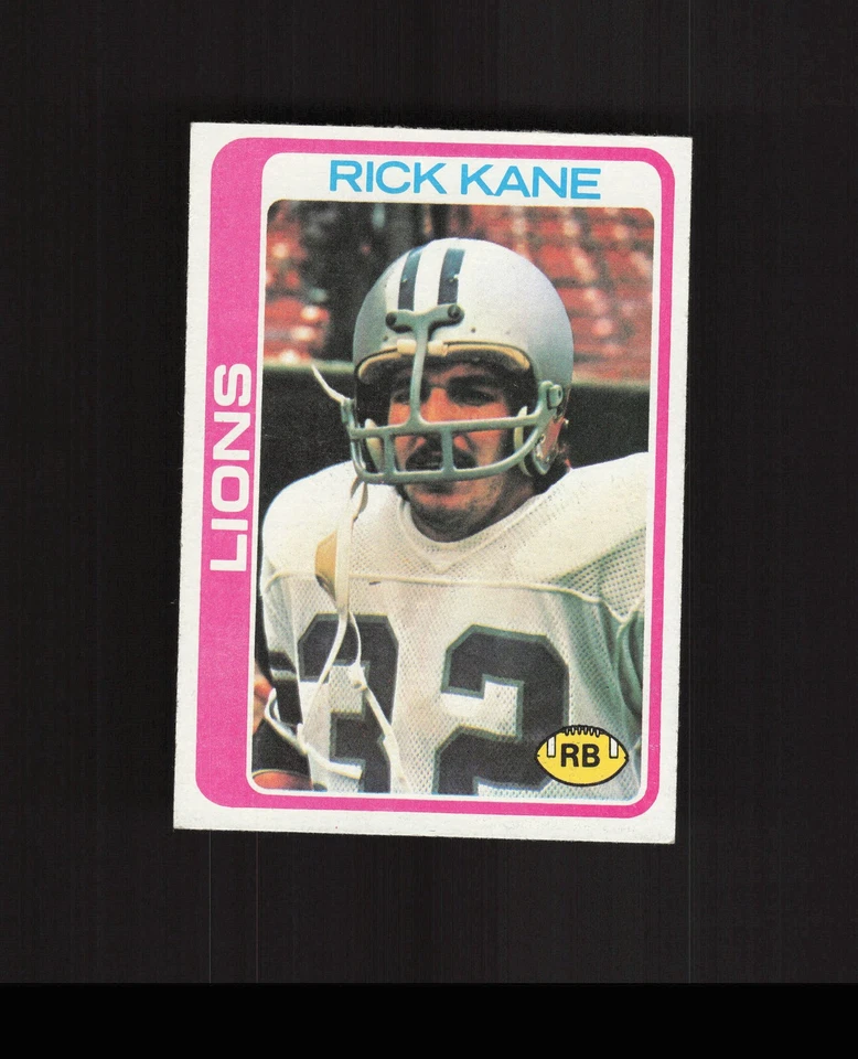 1978 Topps #126 Rick Kane Football Card Detroit Lions - Image 1 of 2