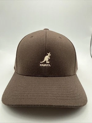 Boné de beisebol Kangol 8650BC lã flexfit. MARROM S/M - Imagem 1 de 2