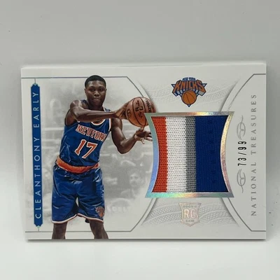 2014-15 Panini National Treasures NBA Rookie Materials Cleanthony Early /99 NY - Image 1 of 2
