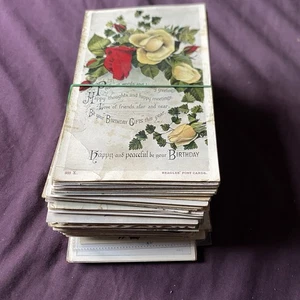 Collection Of Greeting Postcards (177) Xmas New year Easter Edwardian Job Lot - Picture 1 of 17