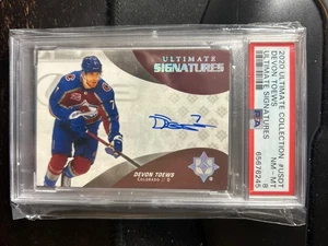 2020-21 Upper Deck Ultimate Signatures Devon Toews PSA 8 Ar - Picture 1 of 1