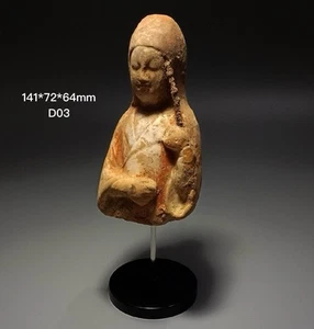 D03 Fragment of Pottery figurine with hood. Tang Dynasty 唐代风帽俑标本 (No stand) - Picture 1 of 7