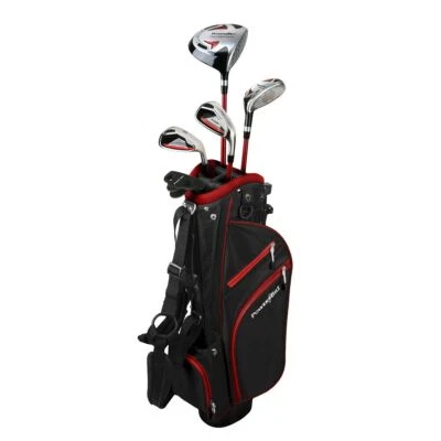 New PowerBilt Junior Boys Red Series Golf Set  Ages 12 + Left Handed Complete - Image 1 of 4