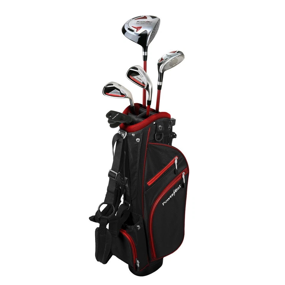 New PowerBilt Junior Boys Red Series Golf Set  Ages 12 + Left Handed Complete - Image 1 of 4