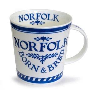 Dunoon Mugs - Cairngorm - Born & Bred Norfolk - Tea Or Coffee Mug New Gift Boxed - Picture 1 of 2