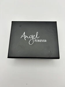 Victoria's Secret Sequins Coin Purse Black Flip to Silver "Angel Forever" New! - Picture 1 of 6