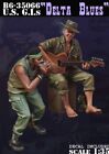 1/35 figurine en résine modèle guerre du Vietnam 2 soldats américains jouant de la musique non assemblée