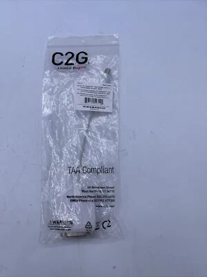 C2G 54312 8" Mini DP Male to Single Link DVI-D Female Adapter Converter White - Image 1 of 3