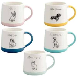 New Animal Slogan Mug with Cockapoo Illustration And Multi Colour Accent N-21 - Picture 1 of 6