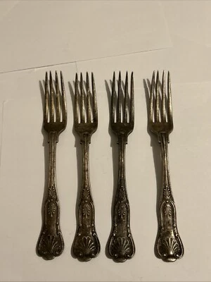 Tenedores de cena THORNTONS Gorham plateados ¡Lote de 4!!! Foto 1 de 4