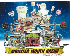 MASTERS OF THE UNIVERSE "Monster Mouth Arena" SIGNIERT Errol McCarthy 8,5 x 11" - Bild 1 von 1