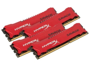 HyperX Savage 32GB (4 x 8GB) DDR3 1600 (PC3 12800) Desktop Memory HX316C9SRK4/32 - Picture 1 of 4