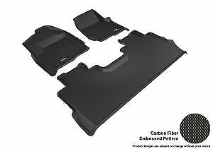 3D MAXpider Kagu Front & REar Floormats - Black for 17-19 Ford F-250 Supercrew