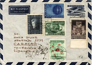 Austria 1956 papelería de correo aéreo de Salzburgo a Caracas (Venezuela) (323) - Imagen 1 de 2