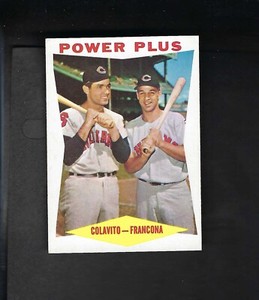 1960 Topps Power Plus Tito Francona Rocky Colavito #260 EXCELLENT+ 2