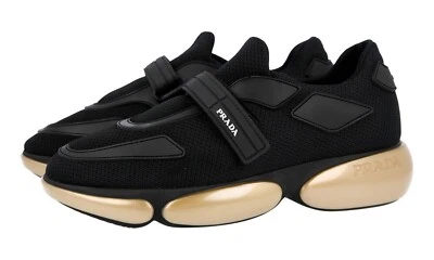 ZAPATOS DEPORTIVOS PRADA CLOUDBUST SIN CORDONES 1E2931 NEGRO DORADO US 10 EU 40 40,5 UK 7 Foto 1 de 4