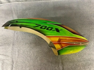 Blade 700X Radio Control Model Helicopter Canopy GREEN-YELLOW - Image 1 of 3