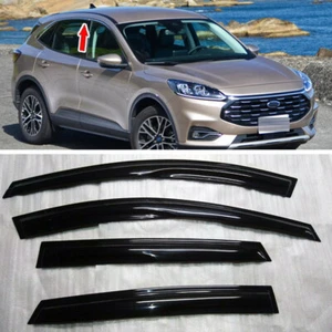For Ford Escape Kuga 3rd CX4 Side Window Visor Sun Shade Rain Guard Chrome Strip - Picture 1 of 11