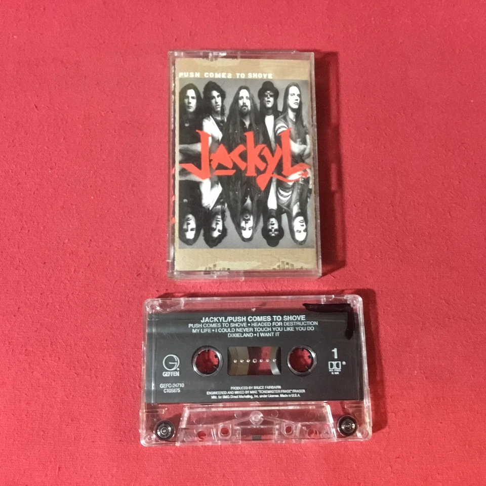 Jackyl – Push Comes To Shove   *1994:Geffen Cassette GEFC-24710 (EX) copy - Image 1 of 4