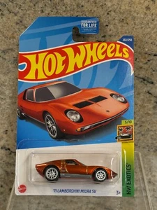 2022 Hot Wheels Super Treasure Hunt - Exotics - Orange '71 Lamborghini Miura SV - Picture 1 of 5