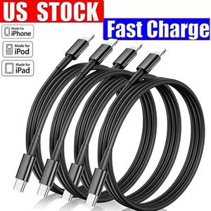For Apple iPad 1/2/3/4 Air 1st/2nd/3rd Type C To iPhone Cable Fast Charger Cord - Picture 1 of 20