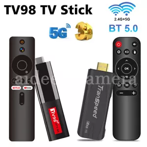 Mini TV Stick Box Android Dual WiFi 2.4G 5G Smart TV Box 4K UHD Media Player NEW - Bild 1 von 54