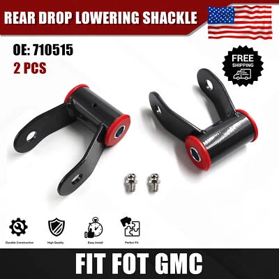 1-1.5" Shackle Kit 710515 fit GMC Sierra 1500 Chevy Silverado and Truck 88-18 - Изображение 1 из 4