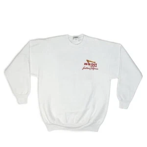 Vintage 1992 In N Out Crewneck Vtg 90s 1990s Burgers Graphic California CA Hanes - Picture 1 of 4