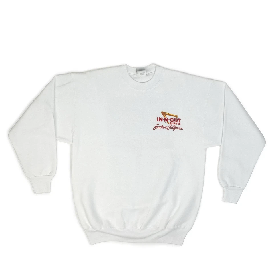 Vintage 1992 In N Out Crewneck Vtg 90s 1990s Burgers Graphic California CA Hanes - Image 1 of 4