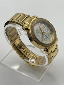 JBW Victory Women Rose Gold Steel Chronograph Diamond 38mm Watch JB-6210-K - Picture 1 of 3