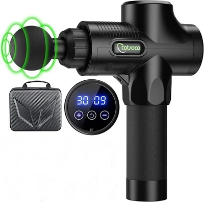 COTSOCO Pistola Massaggio Massage Gun,Pistola Massaggio per Schiena Collo e Spalle