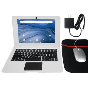 T&C 10.1" Inch Portable Kids Laptop Computer Powered by Linux-Android 12 OS, Blu - Picture 1 of 12