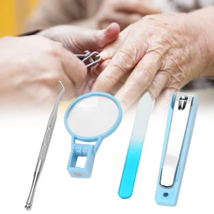 Strumento per rettifica unghie anziani tagliaunghie con ingrandimento vetro manicure strumento DDD