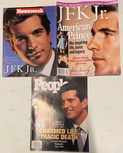 Lot of 3 John F. Kennedy Jr. Life, People, Newsweek Memorial Magazines 1999 PB - Picture 1 of 3