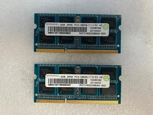 ~ (2x 4GB) Ramaxel 2Rx8 PC3-12800S DDR3 SODIMM Laptop Memory RAM RMT3160ED58E9W - Picture 1 of 3