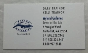 Business Card Wyland Galleries Nantucket, Massachusetts - Picture 1 of 2